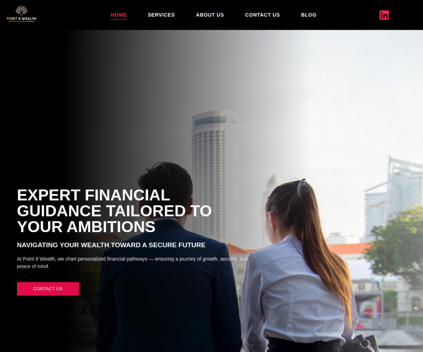 Point8 Wealth website
